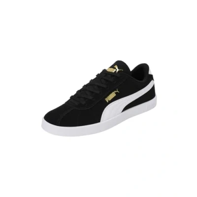 Image of PUMA Unisex Club II Sneaker, Black White Gold, 7.5 UK