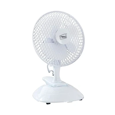 Image of Neo 2 in 1 Mini Clip Base Mount Desk Speed 360 Adjustable Portable Cooling Desktop Bedroom Pram Treadmill Fan (White)