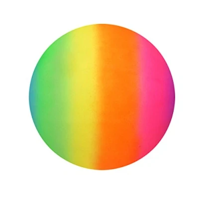 Image of Henbrandt Rainbow Bright PVC Football Ball 20cm Uninflated (Pack of 1)