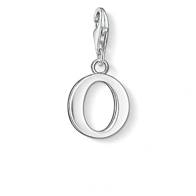 Image of Thomas Sabo Women Charm Pendant Letter A Z Club Silver 925 Sterling Silver, O, One Size