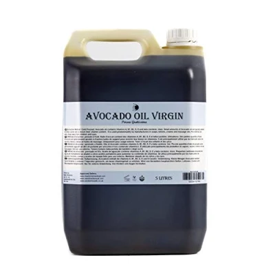 Image of Mystic Moments Avocado Virgin Carrier Oil 5 Litres Pure &amp; Natural Perfect For Hair, Face, Nails, Aromatherapy, Massage and Dilution Vegan GMO Free