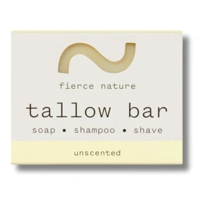 Image of Fierce Nature Pure Organic Tallow Soap (Unscented) 80g