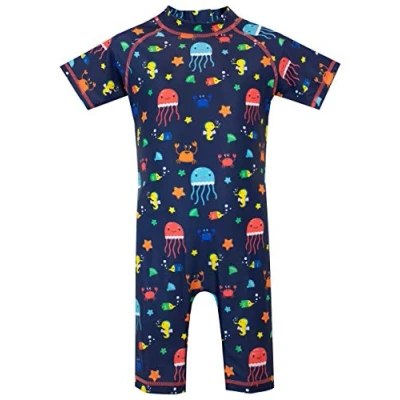 Image of Harry Bear Boys Surfsuit Sea Life Blue 6 7 Years