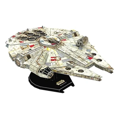 Image of University Games Star Wars Millennium Falcon 3D Model Kit, Grey