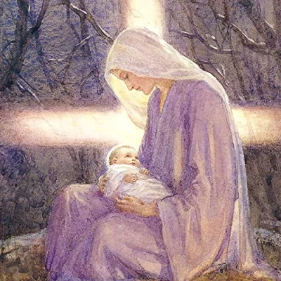 Image of Medici Cards Pack of 6 Traditional Artistic Charity Christmas Madonna and Child 1 Design From