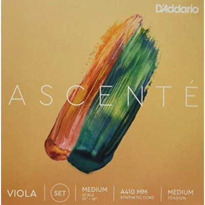 Image of D&#039;Addario Ascenté Viola Strings A410 MM Medium Tension Full Set Scale