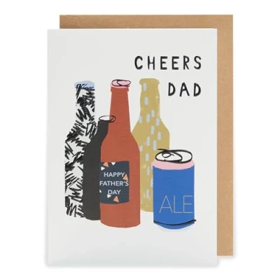 Image of Cheers Dad Brew Tastic Fun! Father&#039;s Day Contemporary Greeting Card