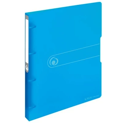 Image of Herlitz 11217148 ring binder A4, PP, 4 combination mechanism, 2.7 cm spine, 16 mm filling height, blue