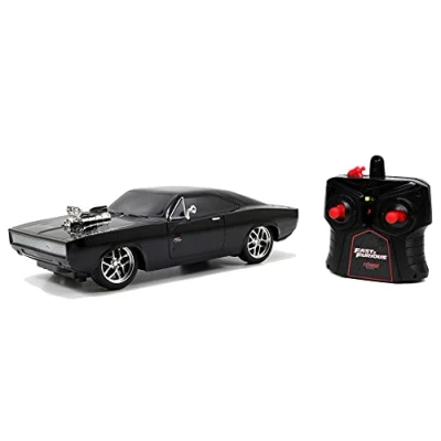 Image of Jada 253206004 Fast&amp;Furious Coche RC Dodge 1970 1:16 The Fast And Furious CHARGER, Black/White
