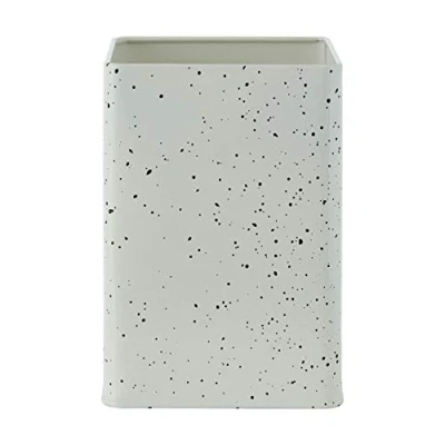 Image of Premier Housewares Utensil Caddy, Galvanised Metal With Powder Coating White