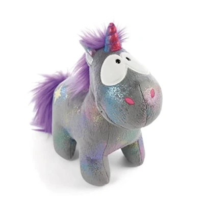Image of NICI 48630 galaxy Einhorn Standing Soft Toy Theodor &amp; Friends Unicorn Star Bringer 22cm Green, Gray, 22 cm