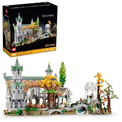 Image of LEGO Icons the Lord of Rings: Rivendell Collectible LotR Display Set for Adults with 15 Unique Minifigures incl. Gandalf, Legolas, Aragorn &amp; Frodo 10316