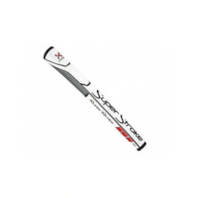 Image of SuperStroke Traxion 1.0PT Golf Putter Grip,White/Red/Gray