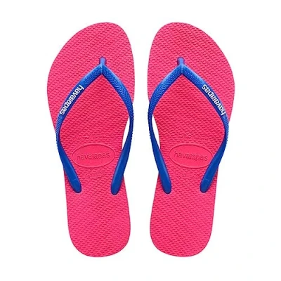 Image of Havaianas Women&#039;s Flip Flops, Pink Electric Pink, 1/2 UK