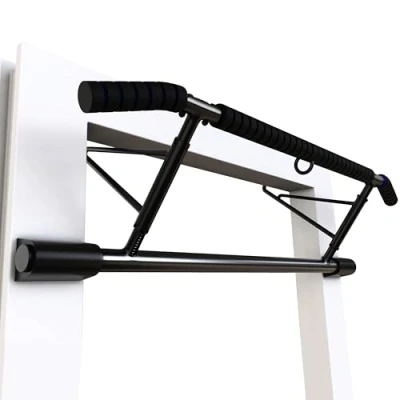 Image of Door Frame Pull Up Bar Doorway Fits 70 92cm Width 12 21cm Depth Fitness Chin for Home Gym Exercise with Padded Handles No Drilling Screws Assembly Foldable