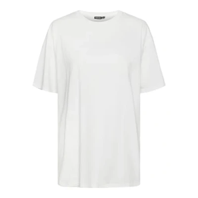Image of PIECES Women&#039;s Pckitty Ss Tee Bc T Shirt, Bright White/Print: Back Print, S