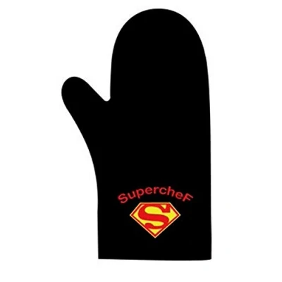 Image of Iconic Aprons Oven glove novelty themed kitchen or barbecue (Superchef)