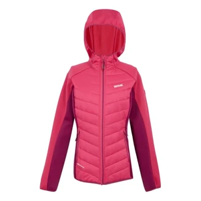 Image of Regatta Women&#039;s Water repellent Andreson Viii Hybrid Jacket Pop/Beaujolais, Size: 12