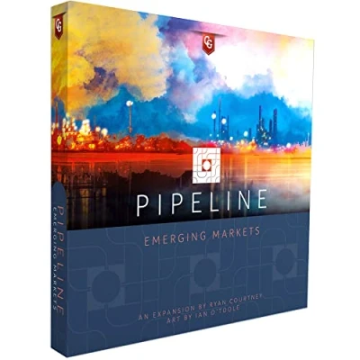 Image of Capstone Games: Pipeline: Emerging Markets Expansion Tile Laying Economic Strategy Board Game. 2 4 Players, Ages 12+, 90 Min