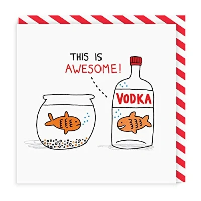 Image of Vodka Goldfish Card