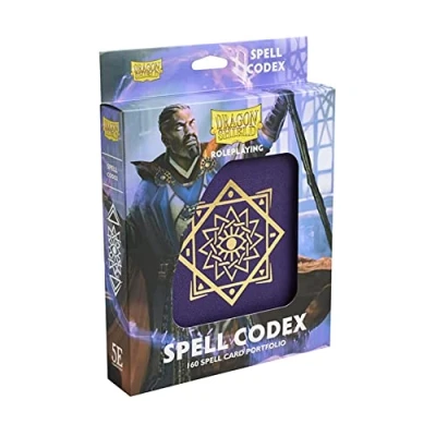 Image of Dragon Shield Spell Codex Portfolio Arcane Purple