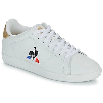 Image of le coq sportif COURTSET_2 Unisex Trainers, Size: 4.5, Optical white/tan Leather