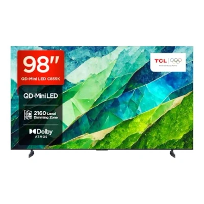 Image of TCL 98C855K 98 inch QLED Mini LED TV, PRO, 4K HDR Premium 3500nits, Smart TV Powered by Google (Dolby Vision &amp; Atmos, Onkyo 2.2.2 sound system, 144Hz Motion Clarity Pro)