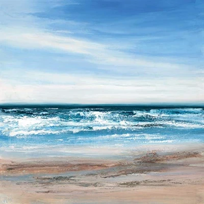 Image of The Art Group (Sea Interlude I Canvas Print, Multi Coloured, 60 x 60cm