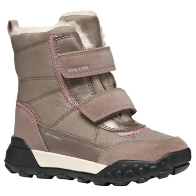 Image of Geox J TREKKYUP Girl B AB Snow Boot, DK Beige, 10 UK Child