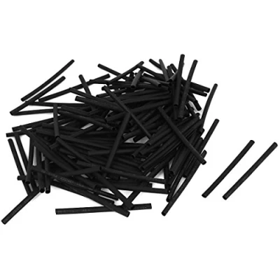 Image of sourcingmap 100pcs 2mm Dia 2:1 Polyolefin Heat Shrink Tubing Shrinkable Tube 60mm