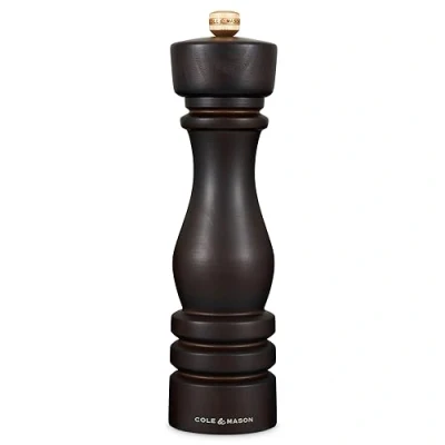 Image of Cole &amp; Mason London 22cm Chocolate Wood Salt Mill