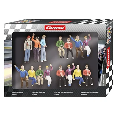 Image of Carrera 20021128 Figure Set Fans Slot Car Racing Accessory, Multicolor, One Size