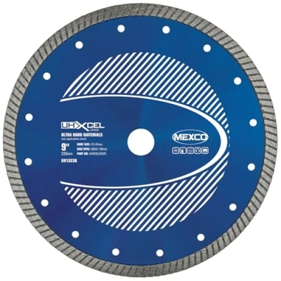 Image of Mexco UHXCEL Ultra Hard Materials Diamond Blade 230 x 25.4mm