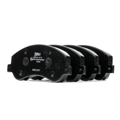 Image of 1371402, 1433952, 1488962, 1553797, 1560014 Brake pad set VALEO 301816 FIRST Front Axle excl. wear warning contact without anti squeak plate