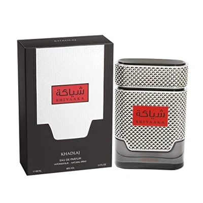 Image of Shiyaaka Silver Eau de Parfum for Men 100ml by Khadlaj Perfumes Fresh Woody and Aromatic Fragrance with Petit Grain Neroli Vetiver Patchouli Notes