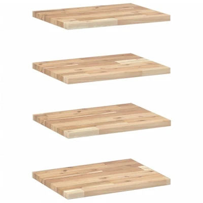 Image of vidaXL Floating Shelves 4 pcs 60x30x2 cm Untreated Solid Wood Acacia