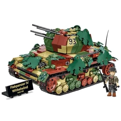 Image of COBI 2593 Flakpanzer IV Wirbelwind HC WWII Executive 1:28 Brick Model 1194pcs