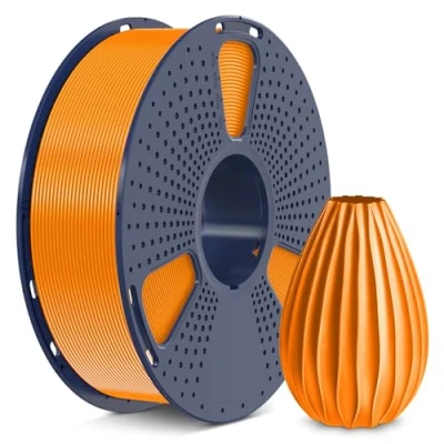 Image of SUNLU PETG 3D Printer Filament, Strong Filament 1.75mm, Neatly Wound Printing Suit for Most FDM Printers, Dimensional Accuracy ±0.02mm, 1KG Spool(2.2LB), Orange