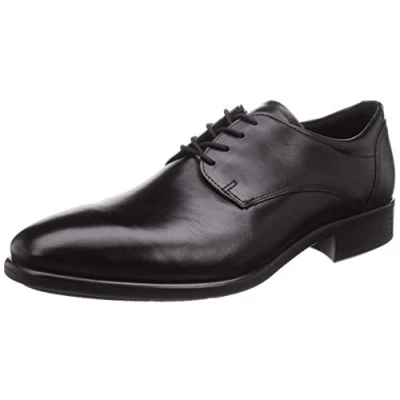 Image of ECCO Men&#039;s Citytray Cap Toe Oxford Shoe, Black, 6 UK