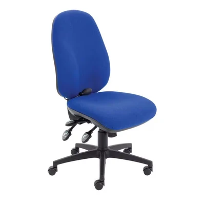 Image of Office Hippo Physio Approved Desk Chair, Ergonomic Home &amp; Chair With Adjustable Seat, Back Lumbar Pump For Comfort Support, Computer Seat Slide Royal Blue