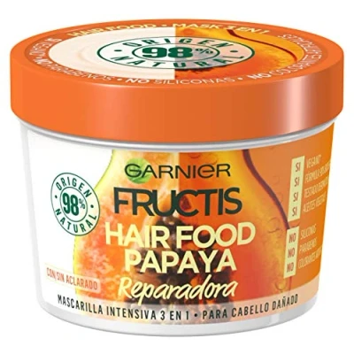 Image of FRUCTIS HAIR FOOD papaya mascarilla reparadora 390 ml