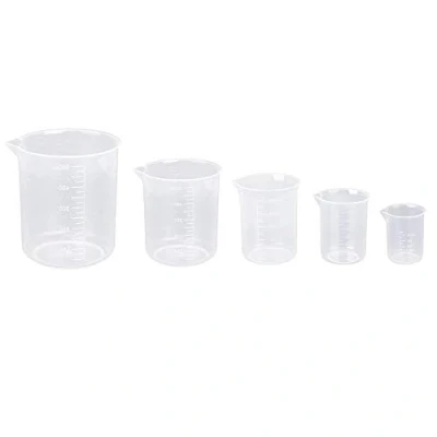 Image of PANYTOW Kitchen Laboratory Plastic Measurement Beaker Measuring Cup 50ml/150ml/250ml/500ml 1 Each