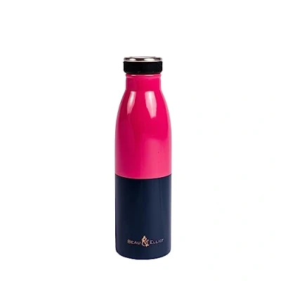 Image of Beau &amp; Elliot Colour Block 500ml Stainless Steel Drinks Bottle Pink/Navy