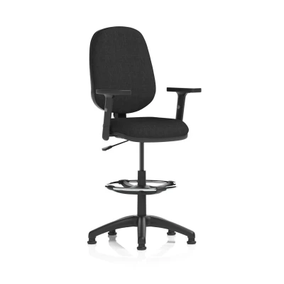 Image of Eclipse Plus I Lever Task Operator Chair Black Height Adjustable Arms