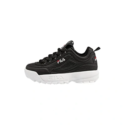 Image of Fila Unisex Kids Disruptor Sneaker, Black, 12 UK Child