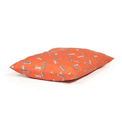 Image of Danish Design Orange Woodland Hare Machine Washable Deep Filled Dog/Puppy Duvet Cover Medium