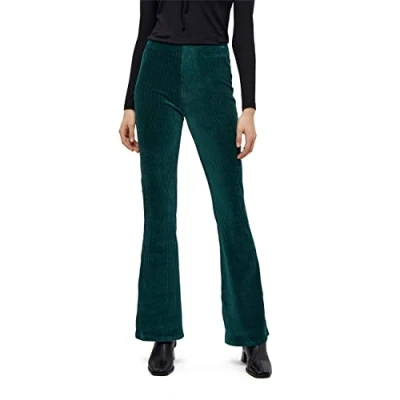 Image of Desires Britt Flared Leggings, Blue Trousers Women, Spring For Women Uk, Size XS