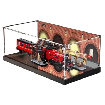 Image of Acrylic 3mm Display Box for Lego 75955 Express Model, Transparent Dustproof Box, Storage Compatible with Model (Model Not Included)