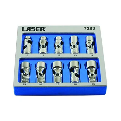 Image of Laser 7283 Universal Joint Socket Set 3/8&quot; D 10Pc