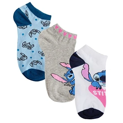 Image of Disney Lilo &amp; Stitch 3 Pack Socks (Pack of 3) Pink EU 36 38